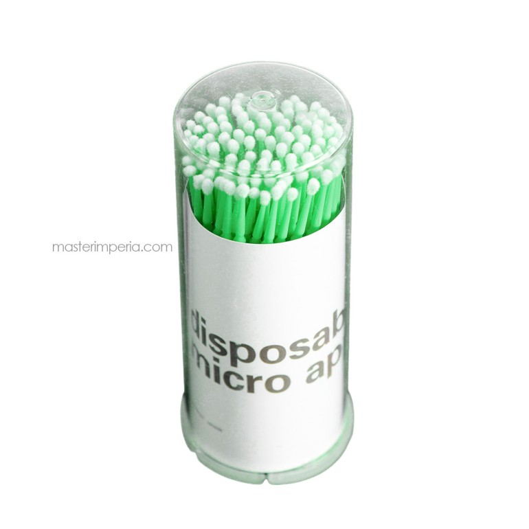 Еднократни микрочетки (микроапликатори) зелени от Master Imperia
